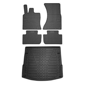 Porsche Macan Floor-Trunk Mats - Omac - El-Toro & YPS - Black - 2015-2024